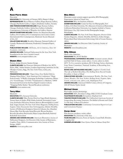 B - SVA MFA INTERACTION DESIGN- THESIS SYLLABUS - School of