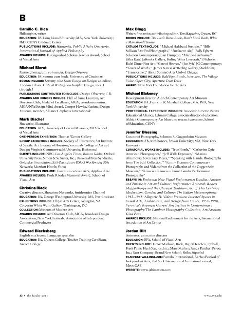 B - SVA MFA INTERACTION DESIGN- THESIS SYLLABUS - School of