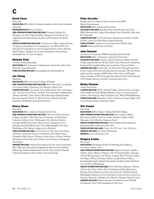 B - SVA MFA INTERACTION DESIGN- THESIS SYLLABUS - School of