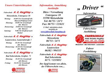 Flyer Fahrschule