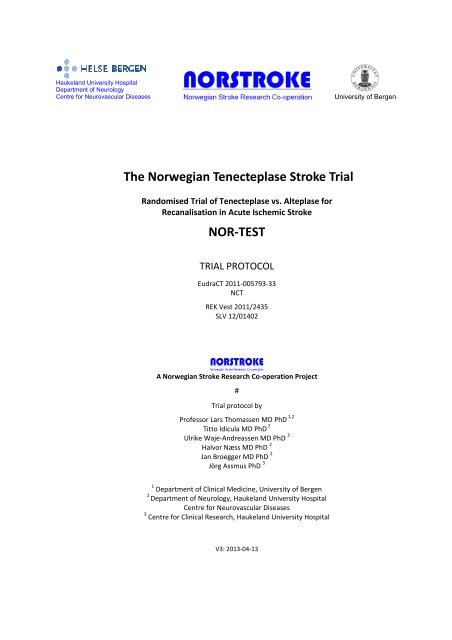 2013-04-13 NOR-TEST Protocol master - the ECRI home page