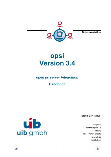 opsi Version 3.4 - pnac.ch