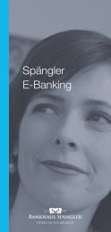 Folder Electronic Banking.pdf - Bankhaus Spängler