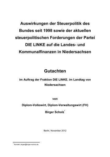 Gutachten/PDF - Die Linke. Niedersachsen