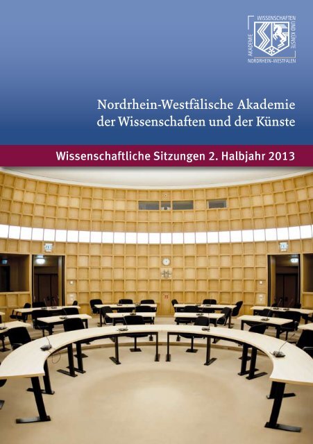 Veranstaltungsprogramm 2. Halbjahr 2013 - Nordrhein-Westfälische ...