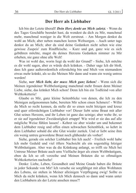 GL 3-2011 - der Lorber-Gesellschaft eV