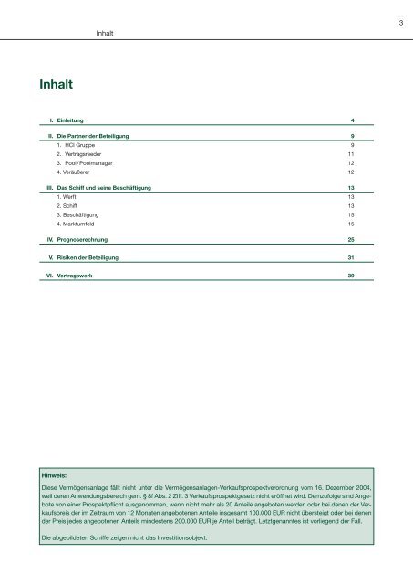 Prospekt zum Download (PDF - 2,5 MB) - ACM Schiffsbeteiligung