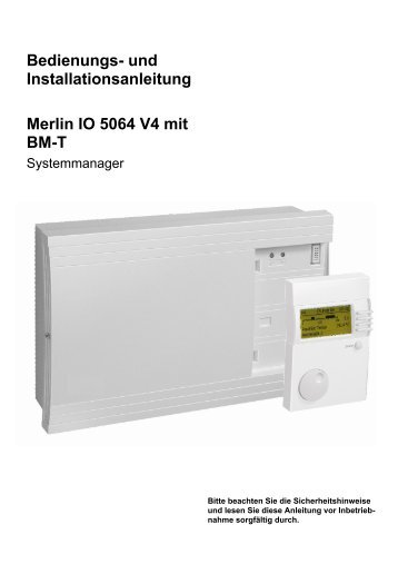 Bedienungsanleitung Merlin IO 5064 V4 (PDF) - comfortcontrols.at