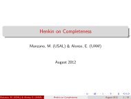 Henkin on Completeness