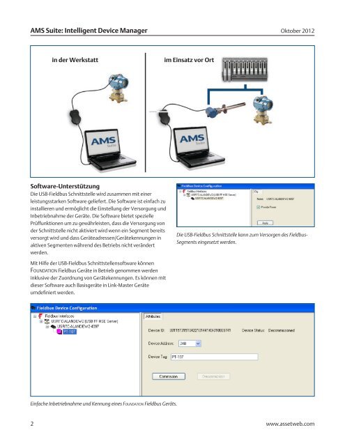 USB Fieldbus Schnittstelle - Emerson Process Management