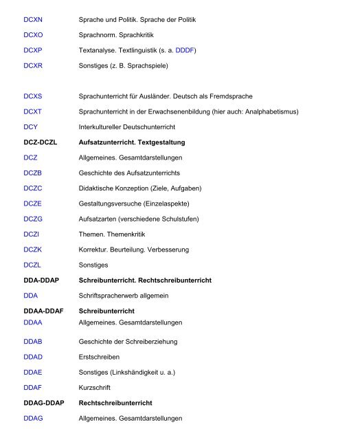 Systematik Germanistik - Universität Vechta