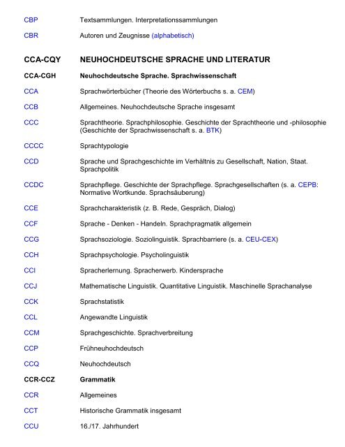 Systematik Germanistik - Universität Vechta