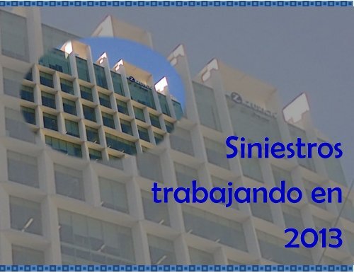 Siniestros trabajando en 2013