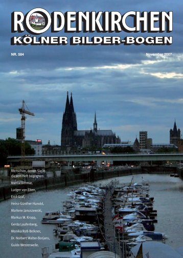 KBB Umschlag 0706 - RODENKIRCHEN Kölner Bilderbogen