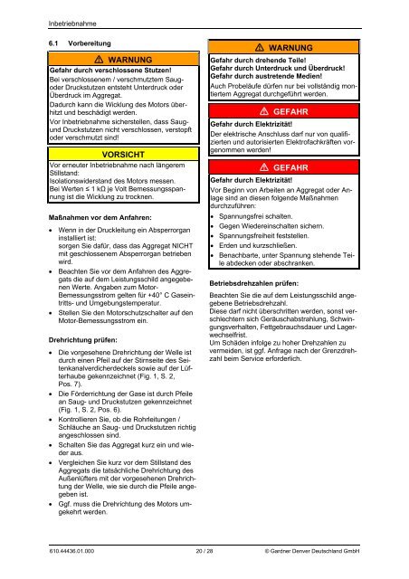 Betriebsanleitung G-BH7 2BH72 2BH73 2BH74 ... - Elmo Rietschle