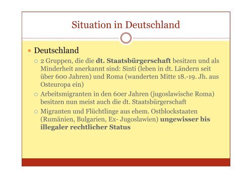 Referat Sinti und Roma, Lydia Palm - mittendrin und aussenvor