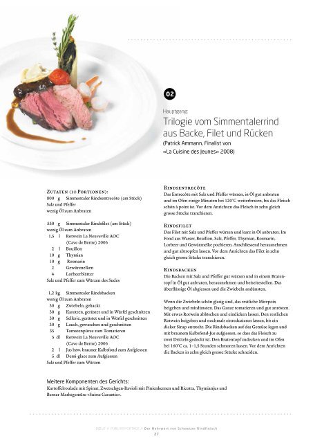 Eine Sonderbeilage der Hotellerie et Gastronomie Zeitung, Oktober ...
