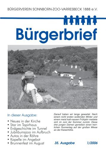 Bürgerbrief (Ausgabe 35) 1/2006 zum download als PDF