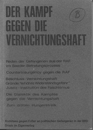 Der Kampf gegen die Vernichtungshaft - Social History Portal