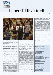 newsletter 1_2013 - Lebenshilfe Augsburg eV