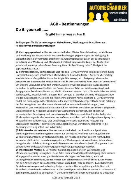 Agb Bestimmungen Agb Bestimmungen