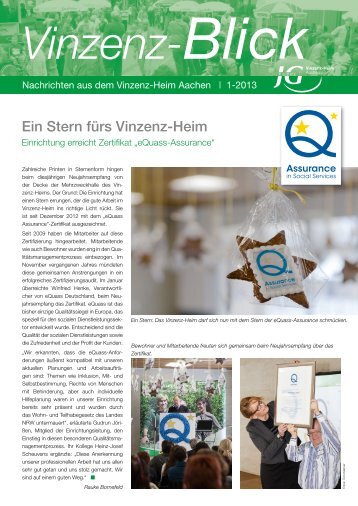 Ausgabe 1/2013, März 2013 - Vinzenz-Heim Aachen