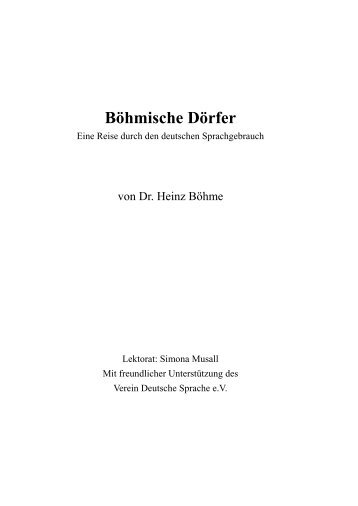 Böhmische Dörfer - GalerieVerlag Mitteldeutschland