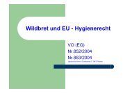 Wildbret und EU - Hygienerecht - Jagdschule Kölmel