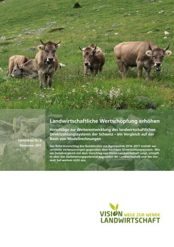 Download Faktenblatt Nr. 2, November 2011 - Vision Landwirtschaft