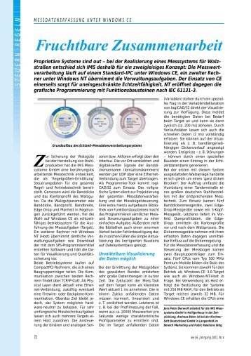 (Einsatz von logiCAD bei IMS Messsysteme GmbH) (PDF) - logi.cals