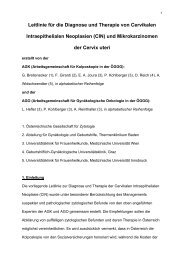 (CIN) und Mikrokarzinomen der Cervix uteri - Österreichische ...