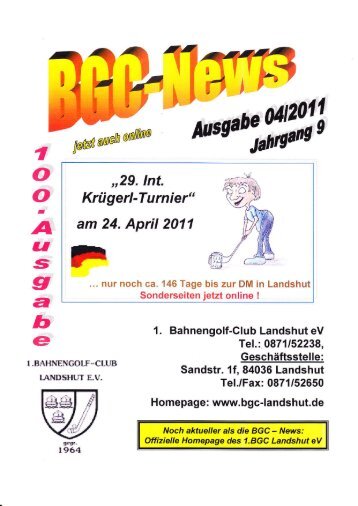 Ausgabe 04 / 2011 - BGC Landshut