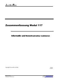 Modul 117_Informatik- und Netzinfrastruktur ... - Janik von Rotz