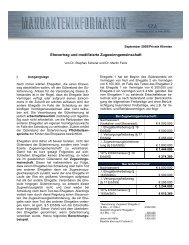 Ehevertrag und modifizierte Zugewinngemeinschaft - SZA Schilling ...