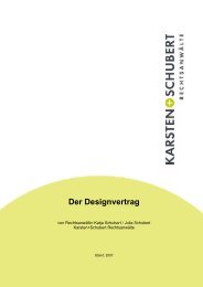 Der Designvertrag - Karsten + Schubert