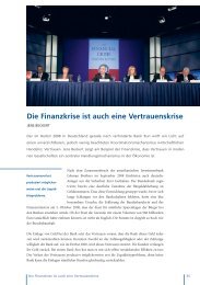 Die Finanzkrise ist auch eine Vertrauenskrise - MPIfG