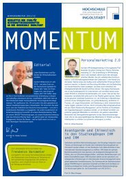 Momentum - Hochschule Ingolstadt