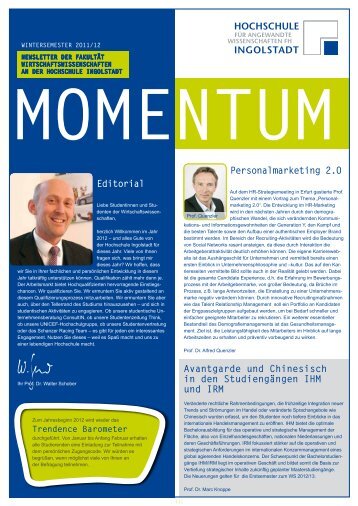 Momentum - Hochschule Ingolstadt