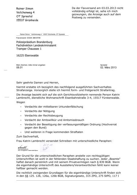 Polizeipräsidium Brandenburg Fachdirektion ... - bifd.info