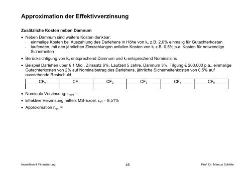 Investition & Finanzierung - von Prof. Dr. Marcus Schäfer