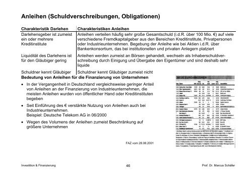 Investition & Finanzierung - von Prof. Dr. Marcus Schäfer