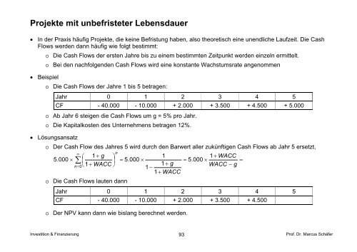 Investition & Finanzierung - von Prof. Dr. Marcus Schäfer