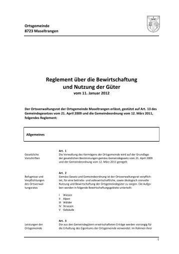 Ortsgemeinde Maseltrangen