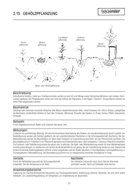 Ingenieurbiologische Bauweisen