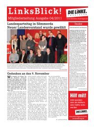 Ausgabe 4/2011 - DIE LINKE. Thüringen