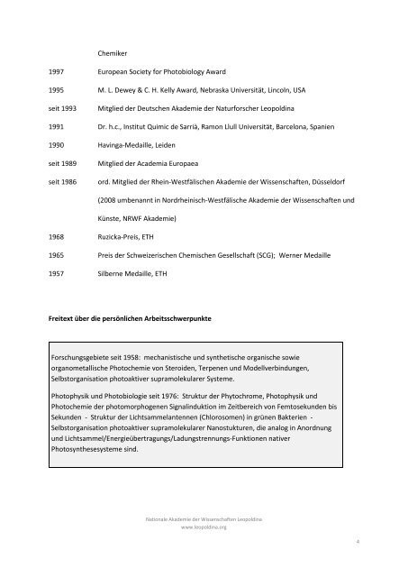 CV Kurt Schaffner - Deutsch (pdf) - Leopoldina