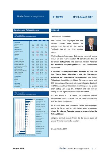 Asset Allocation – oder woher 90% des Anlageerfolgs kommen