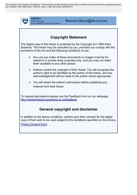 Copyright Statement General Copyright And Disclaimer