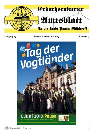 Amtsblatt 05/2013 - Stadt Pausa