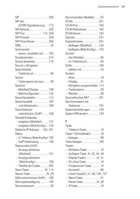 Sinus 501V - Telekom